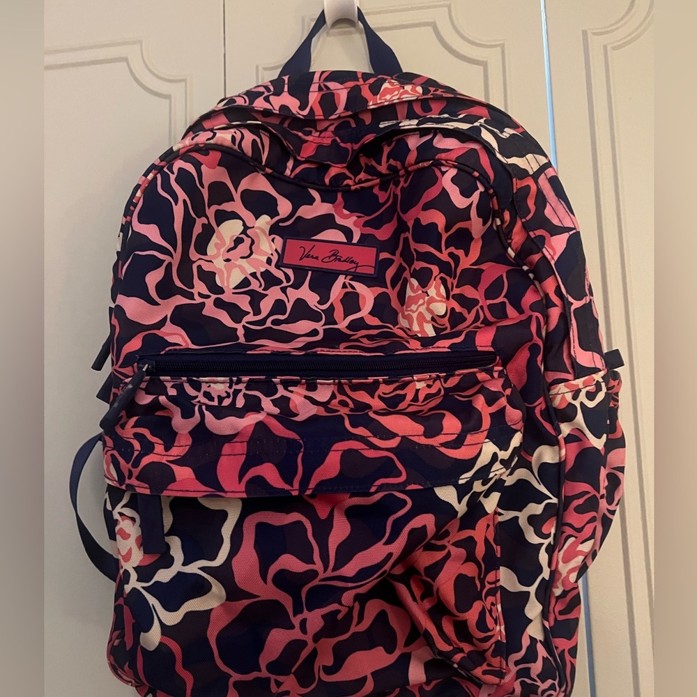 Vera Bradley Pink and Black Backpack with Vibrant Design